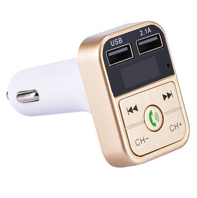 Συμβατός με Bluetooth Πομπός FM Hands Free Car Kit Styling Car MP3 Music Player TF Flash Music 5V 2.1A USB Charger 12V-24V