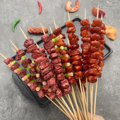 Szimulált barbecue BBQ nyárs Hamis étel Modell fotózás kellék Édes asztaldísz lakberendezés Gyerek konyhai játék