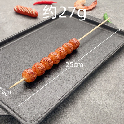 Szimulált barbecue BBQ nyárs Hamis étel Modell fotózás kellék Édes asztaldísz lakberendezés Gyerek konyhai játék