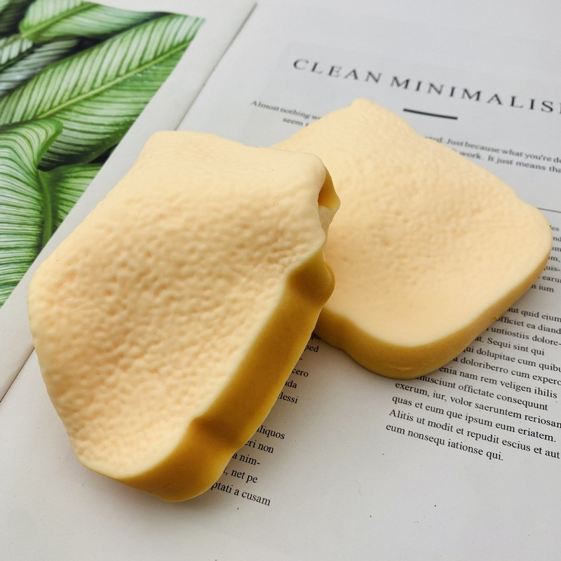 Dulciuri parfumate antistres Pâine Jucărie pentru copii Mâncare Jocuri de simulare Jucării de bucătărie Squishy Slow Rising Slice Pâine Jucărie antistres