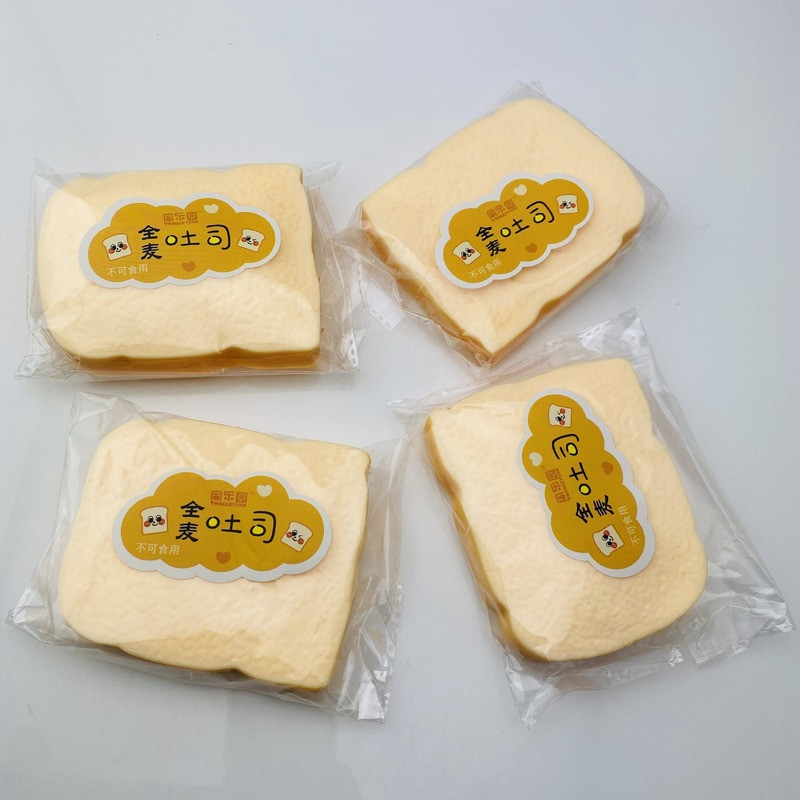 Dulciuri parfumate antistres Pâine Jucărie pentru copii Mâncare Jocuri de simulare Jucării de bucătărie Squishy Slow Rising Slice Pâine Jucărie antistres