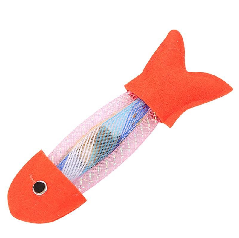 Dorakitten 1buc jucărie de mestecat pisică pânză Silvervine în formă de pește pisoi jucărie de mestecat jucărie de dentiție pentru pisici Accesorii pentru animale de companie