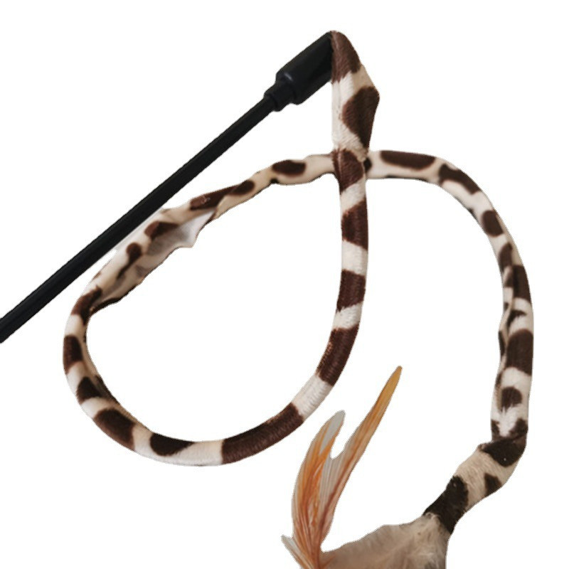 Jucării interactive cu pene de simulare pentru pisici Jucărie amuzantă cu pene pentru pisici pentru pisoi care se joacă Jucării cu baghetă teaser Accesorii pentru pisici