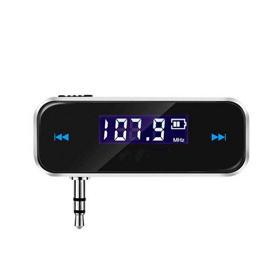 3,5 mm-es vezeték nélküli mini FM adó autórádió zenei audio MP3 lejátszó készlet kihangosító LCD kijelző modulátor Android iPhone készülékhez