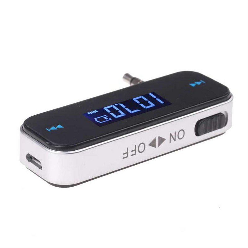 Mini transmițător FM fără fir de 3,5 mm Radio auto Muzică Audio MP3 Player Kit HandsFree LCD Display Modulator pentru Android iPhone