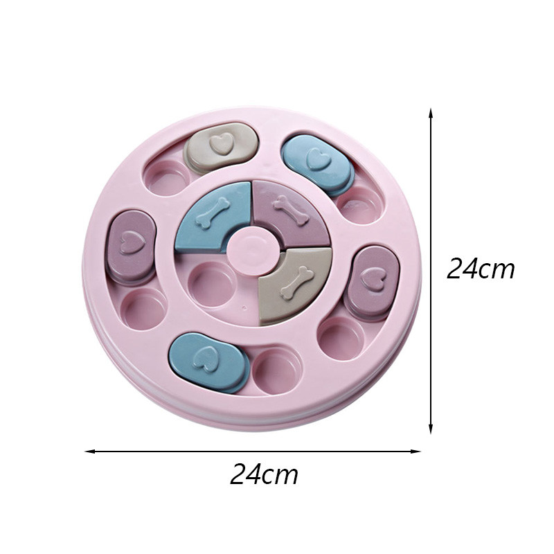 Jucărie interactivă de puzzle pentru câini de pisici Boluri cu hrană lentă pentru pisici Câini mici Pisicuțe Jucării de dresaj pentru animale de companie Îmbunătățește IQ-ul joc juguetes para gatos