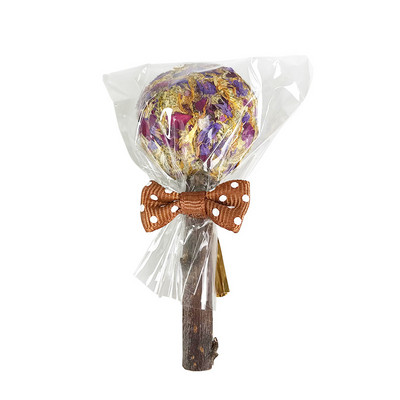 1 τεμ. Bunny Chew Toys Rabbit ινδικά χοιρίδια Παιχνίδια για δόντια Lollipop Molar Toy Natural Flavor for Hamster Chinchillas Gerbils Rat