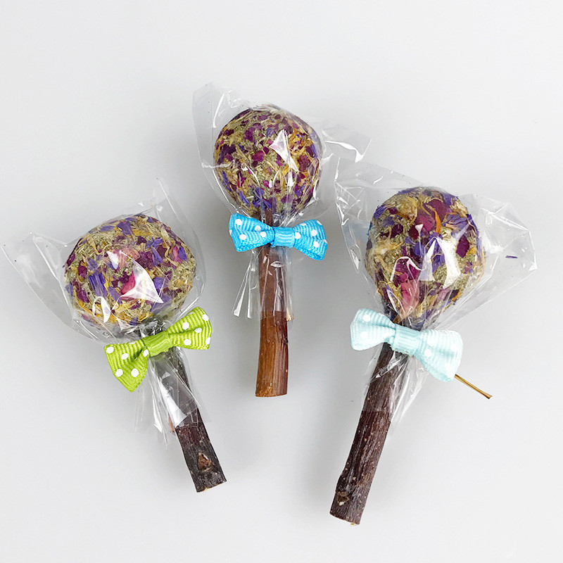 1 buc Jucării de mestecat iepuraș Iepure Porcușor de Guineea Delicii Jucării pentru dinți Acadele Jucărie molară Aromă naturală pentru hamster Chinchilla Gerbili Sobolan