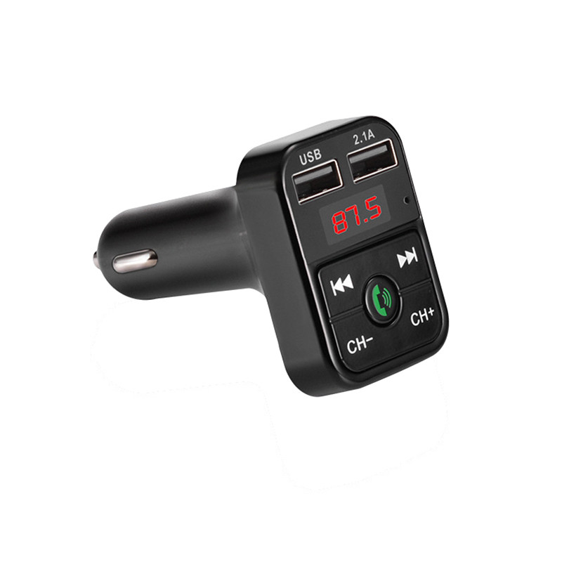 Set auto Mâini libere Transmițător FM compatibil cu Bluetooth, LCD MP3 Player 2.1A Accesorii auto Mâini libere Modulator FM automat