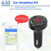 Handsfree Mp3 player 3.1a Dual Usb Fast Charger Ασύρματος διαμορφωτής Bluetooth πομπός αυτοκινήτου Fm Αξεσουάρ αυτοκινήτου Φορτιστής αυτοκινήτου