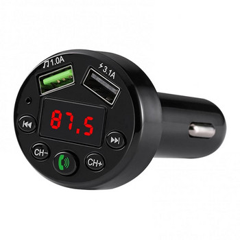 Handsfree Mp3 Player 3.1a Dual Usb Fast Charger Безжичен модулатор Bluetooth Fm трансмитер за кола Аксесоари за кола Зарядно за кола