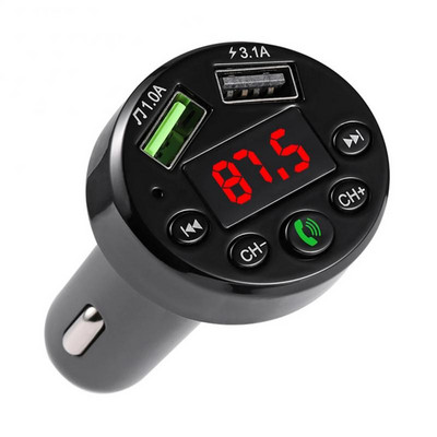 Handsfree Mp3 player 3.1a Dual Usb Fast Charger Ασύρματος διαμορφωτής Bluetooth πομπός αυτοκινήτου Fm Αξεσουάρ αυτοκινήτου Φορτιστής αυτοκινήτου