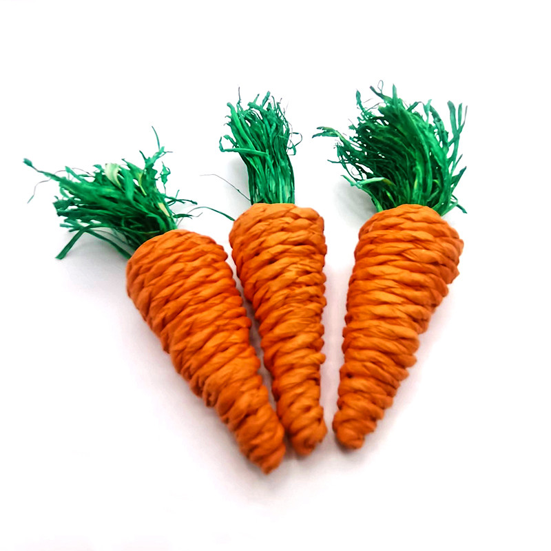Prirodni slamnati konopac Mrkva Kutnjak hrčka Igračke za žvakanje Mali kućni ljubimci Igračke za hrčke Zalihe za mljevenje proizvoda za zeca Igračke za grickanje