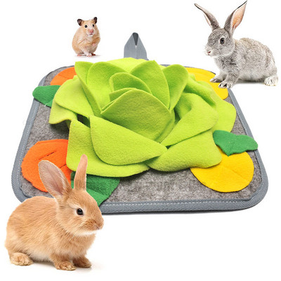 Pet Snuffle Mat For Dogs Rabbit Pet Feeding Foraging Trainingpad Bunny Blanket Toys Puzzle Dogs Toy Noseslow Dispenser Rabbits