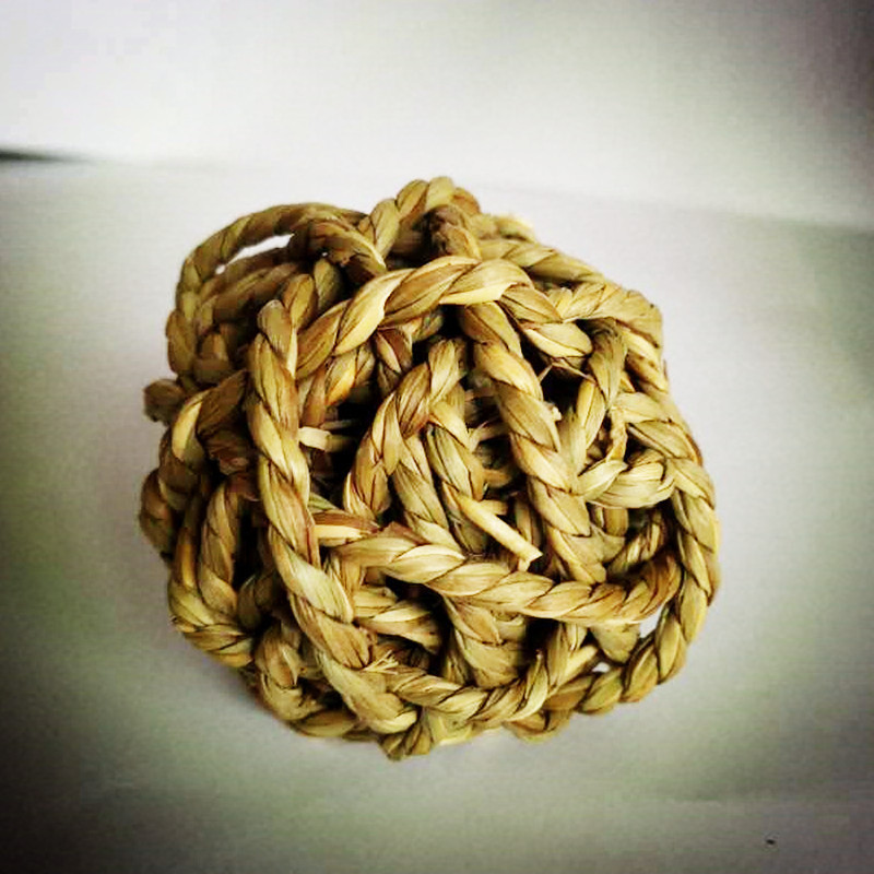 Animale mici Minge de joacă Iepure Hamster Minge de iarbă Activitate naturală pentru animale mici Jucării de mestecat Iepuri Păsări Papagal Joacă Bile de ratan