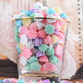 50Pcs Macaron Color Simulation Flat Back Resin Cabochon Statue Stone Διακοσμητικό Decal DIY Wedding Scrapbook Craft Candy Model