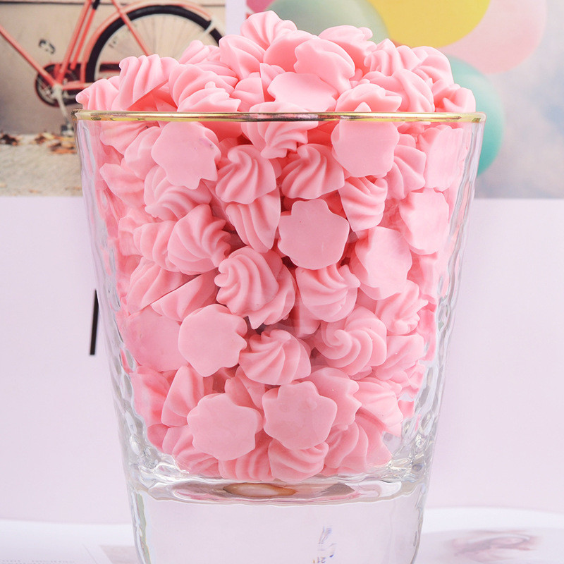 50 buc. Simulare de culoare macaron cu spatele plat din rășină Cabochon Statuie Piatră Decorativ Decal DIY Nunta Scrapbook Craft Bomboane Model