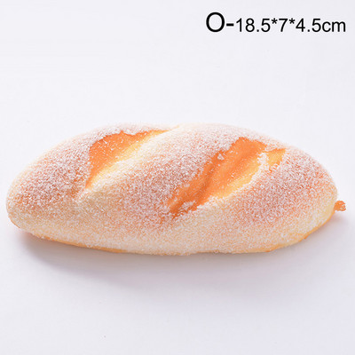 Τεχνητό PU Bread Simulation Model Food Fake Donut Διακόσμηση σπιτιού Φωτογραφίας στηρίγματα Διακοσμητικά Παιδική χειροτεχνία Ζωντανό καλούπι παιχνιδιών