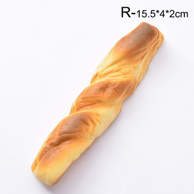 Τεχνητό PU Bread Simulation Model Food Fake Donut Διακόσμηση σπιτιού Φωτογραφίας στηρίγματα Διακοσμητικά Παιδική χειροτεχνία Ζωντανό καλούπι παιχνιδιών