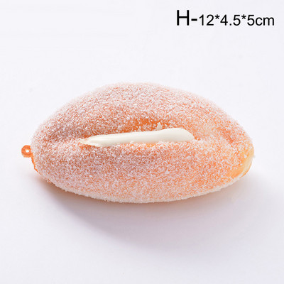 Τεχνητό PU Bread Simulation Model Food Fake Donut Διακόσμηση σπιτιού Φωτογραφίας στηρίγματα Διακοσμητικά Παιδική χειροτεχνία Ζωντανό καλούπι παιχνιδιών