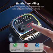 KEBIDUMEI auto Bluetooth 5.0 FM saatja 3.1A kiirlaadija auto MP3-mängija muusika vabakäemodulaator koos TF U auto lisaseadmetega