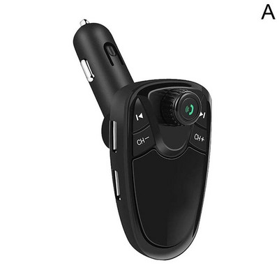 Handfree Πομπός FM Bluetooth 5.0 κιτ αυτοκινήτου Διπλή θύρα φορτιστή αυτοκινήτου USB Θύρα USB MP3 Music Player υποστήριξη Δίσκος TF/U