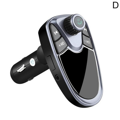 Handfree Πομπός FM Bluetooth 5.0 κιτ αυτοκινήτου Διπλή θύρα φορτιστή αυτοκινήτου USB Θύρα USB MP3 Music Player υποστήριξη Δίσκος TF/U