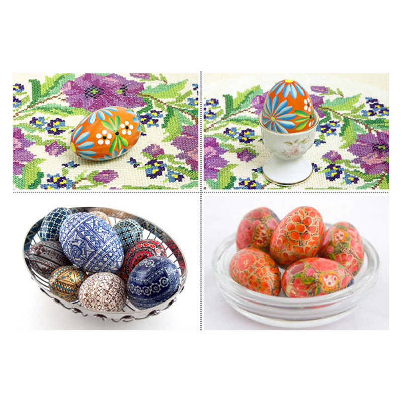 5 buc./lot Ou Artificial de Paște Fericit Ou Decorat pentru Petrecerea Acasă Pictură DIY Artizanat Jucării pentru copii Cadou Favoare Rechizite pentru petrecere de Paște