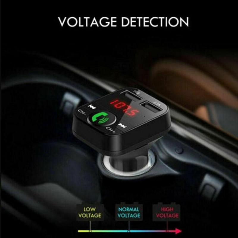 Adaptor radio auto Modulator 2.1A Încărcător dublu USB Transmițător FM Set auto Bluetooth fără fir Kit Mâini libere Auto MP3 Audio Music Player