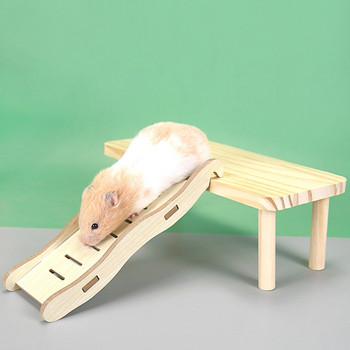 Pet Small Animal Hideout Hamster Bridge Wooden for PLAY Toys Stairs Gym