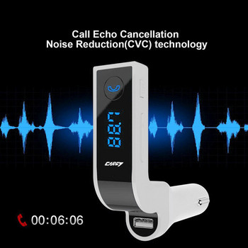 Hands Free Ασύρματο Bluetooth FM Transmitter AUX Modulator Car Kit Συσκευή αναπαραγωγής MP3 SD USB TF Μουσική Αναπαραγωγή Έξυπνη