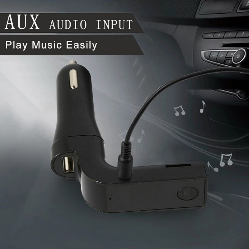 Hands Free Transmițător FM Bluetooth Modulator AUX Kit auto MP3 Player SD USB TF Music Play Smart