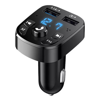 3.1A 10M FM μετάδοση αυτοκινήτου Bluetooth MP3 Ενσωματωμένη συσκευή αναπαραγωγής μουσικής Προστασία βραχυκυκλώματος υπερέντασης Ασύρματη σύνδεση BT