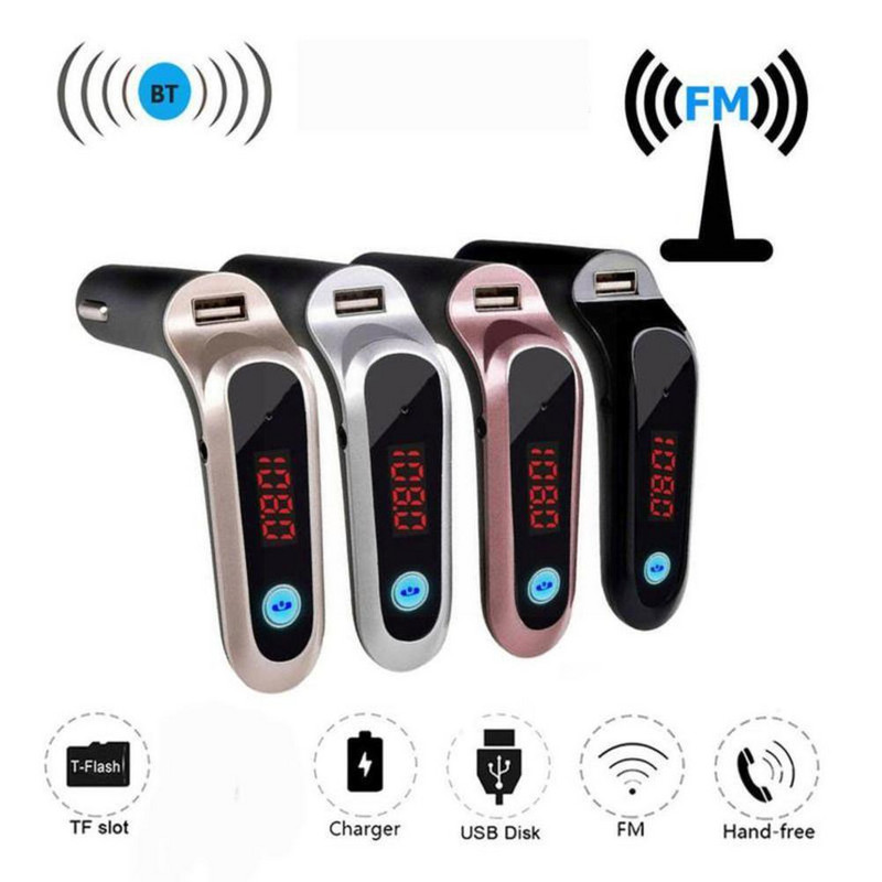 Player MP3 Bluetooth pentru mașină Transmițător FM Suport TF Card de încărcare auto Mp3 Player muzical fără fir Kit Bluetooth pentru mașină C9Y5