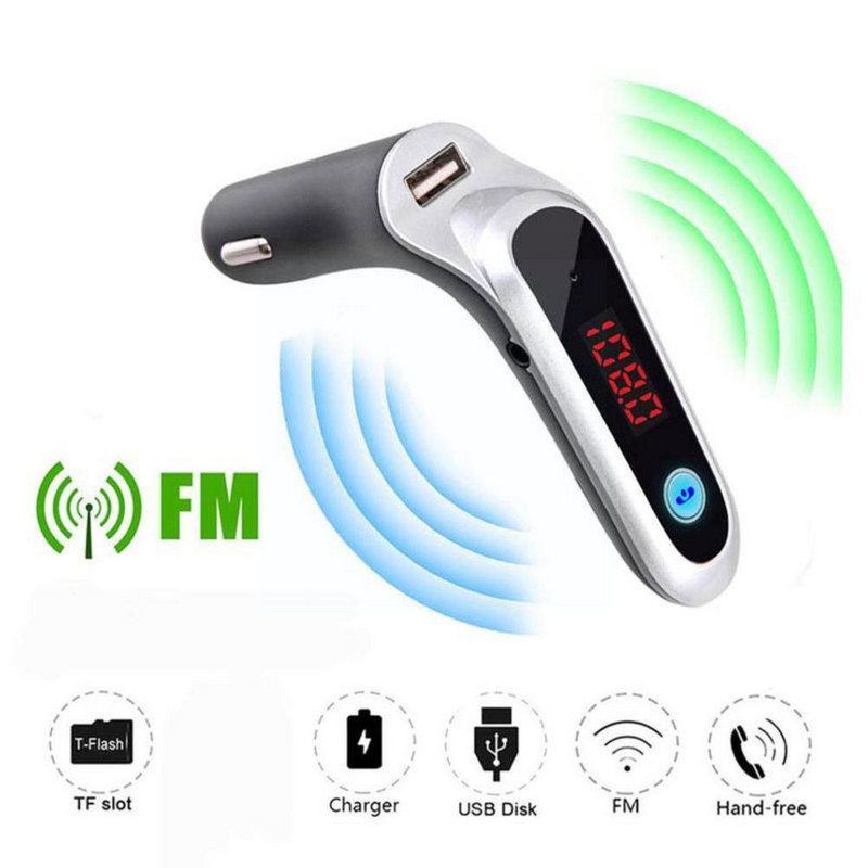 Player MP3 Bluetooth pentru mașină Transmițător FM Suport TF Card de încărcare auto Mp3 Player muzical fără fir Kit Bluetooth pentru mașină C9Y5