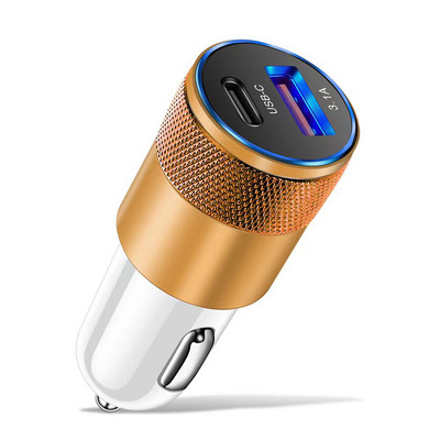 66w PD autós töltő USB töltő adapter gyors fém autós töltő szivargyújtó autós telefon adapter iPhone Androidhoz