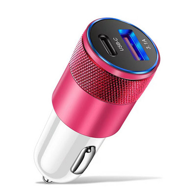 66w PD autós töltő USB töltő adapter gyors fém autós töltő szivargyújtó autós telefon adapter iPhone Androidhoz