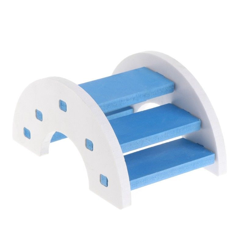 Jucării de mestecat din lemn pentru îngrijirea dinților jucărie molară pentru iepure chinchilla animal de companie Jucării molare pentru hamster mini scari colorate pentru animale de companie