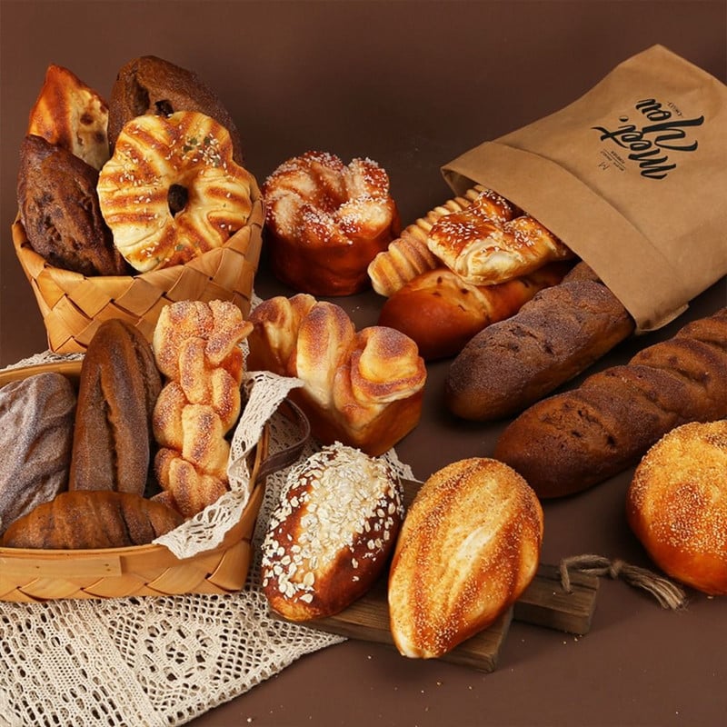 Accesorii de artizanat Recuzită foto Scenă de panificație Model Simulare de pâine artificială Mâncare Bucătărie Jucărie Decorarea casei