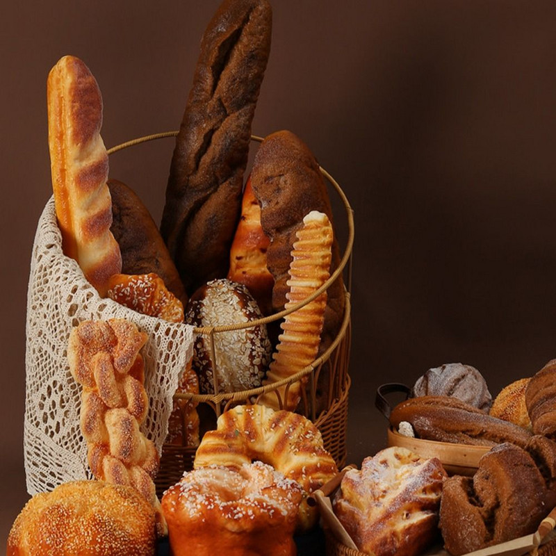 Accesorii de artizanat Recuzită foto Scenă de panificație Model Simulare de pâine artificială Mâncare Bucătărie Jucărie Decorarea casei