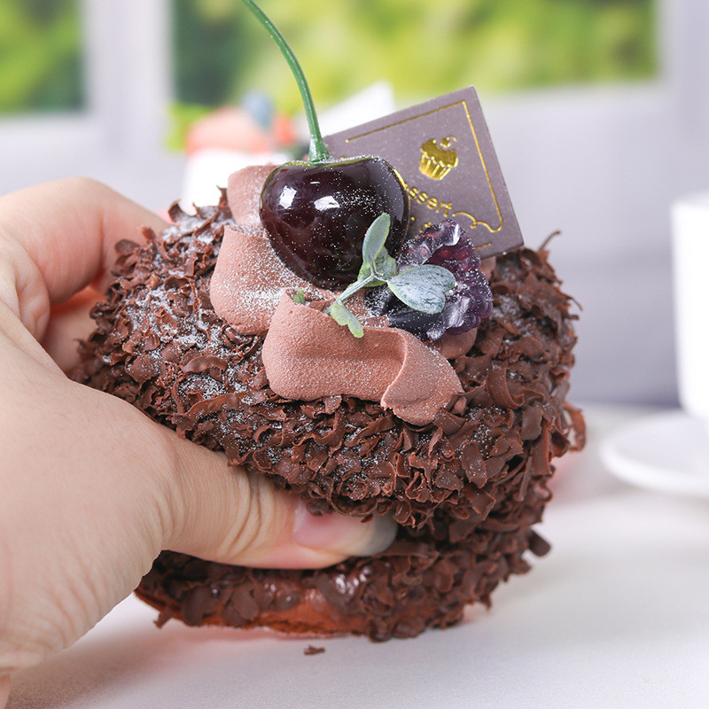 Model de tort de simulare Ornamente Set de pahare de hârtie falsă Recuzită pentru fotografie alimentară Sala de expoziții Decor pentru fereastră Masă de desert