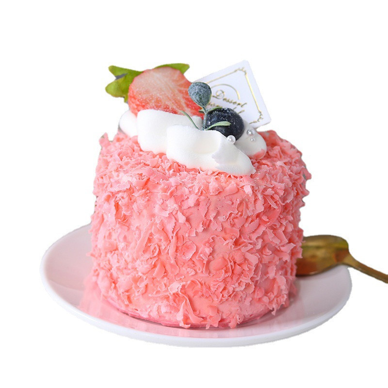 Model de tort de simulare Ornamente Set de pahare de hârtie falsă Recuzită pentru fotografie alimentară Sala de expoziții Decor pentru fereastră Masă de desert