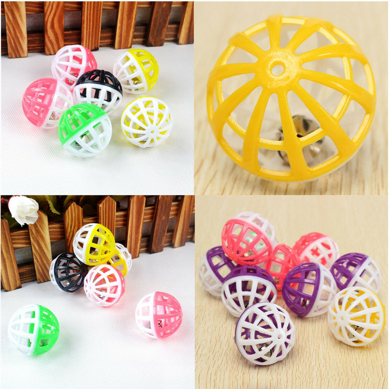 10 bucăți din plastic pentru pisici pentru pisici pentru animale de companie, inel cu mingi de joacă cu clopoțel, zdrăngănitor, jucărie interactivă pentru antrenament pentru pisici, aprovizionare pentru pisici.