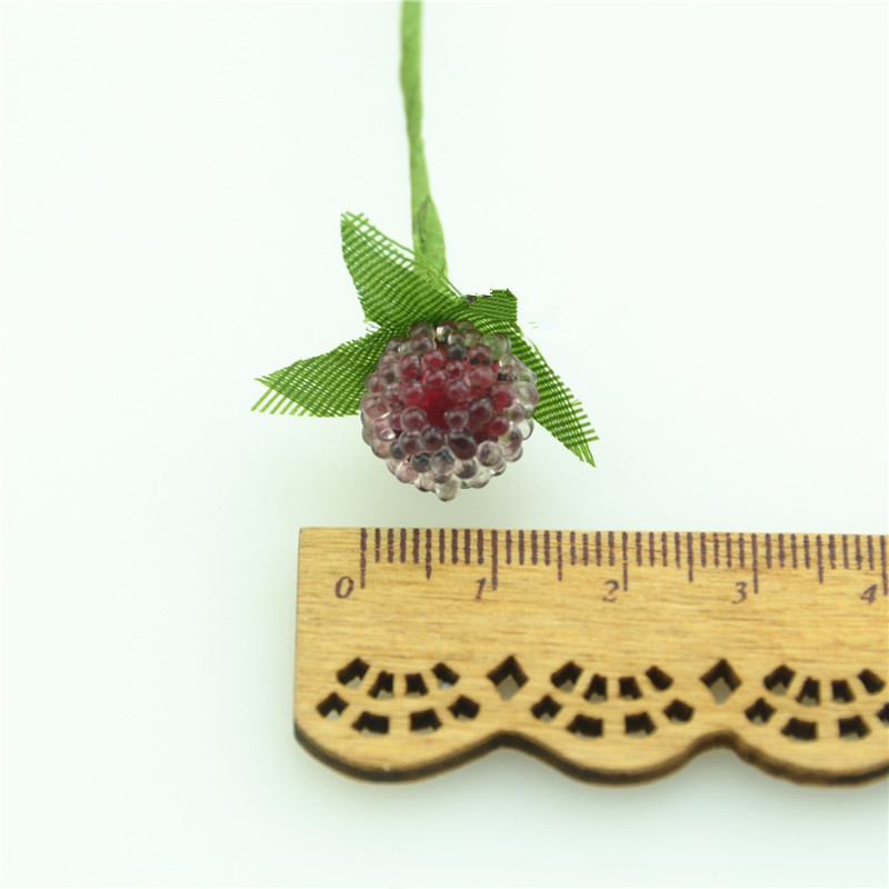 Ieftin 12 bucăți de fructe de pădure mici, flori artificiale, stamine de cireș roșu, perlat, decorare cu rodie din sticlă de simulare de nuntă