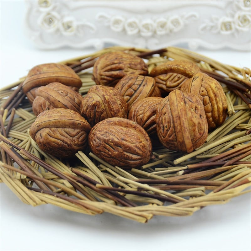 10 Masa de bucatarie din plastic artificial de nuc de Craciun nunta acasa petrecere cu decor cu farfurie cu fructe