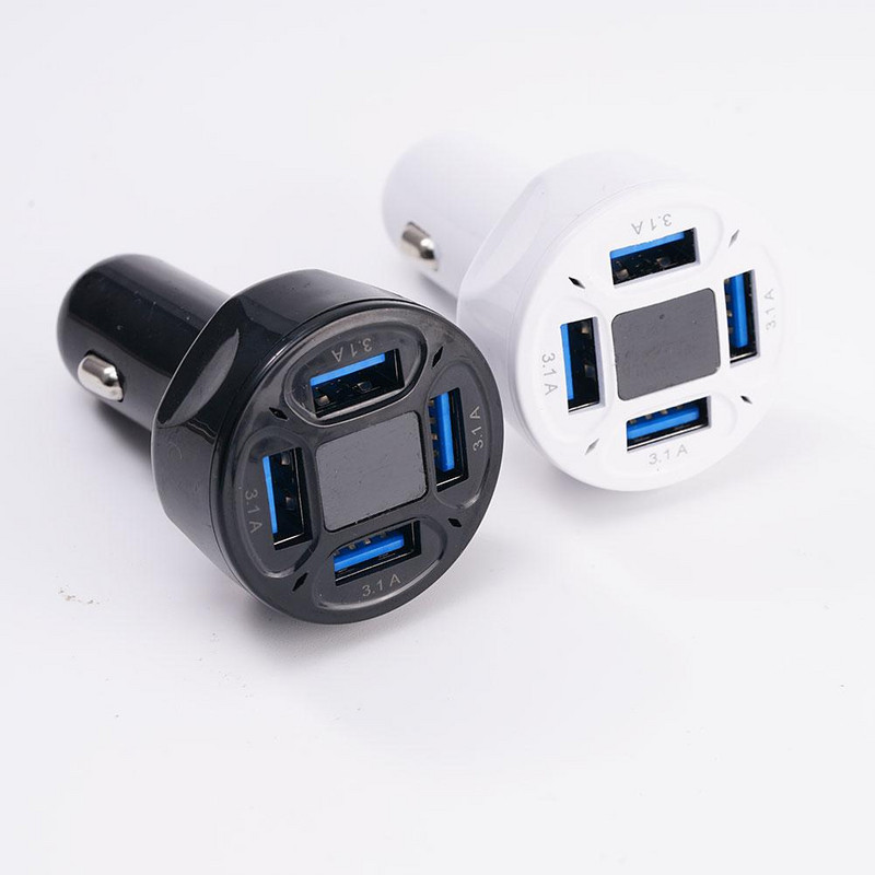 3,1 A keturi viename skaitmeninis ekranas, automobilio įkrovimas 4 jungčių įkroviklio įtampa su vienu transporto prievadu, automobilio įkrovimas kelių keturių traukų Y2E2