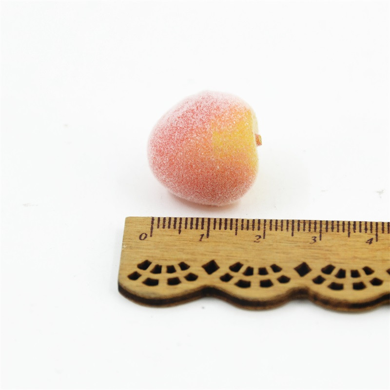 20 buc Mini piersici Artificiale Fructe din plastic Legume de casă Destul de Crăciun Bucătărie Nuntă Decorare fericită Spumă Fructe de padure