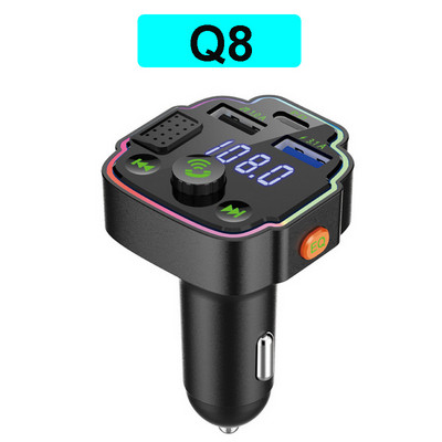 Ασύρματος πομπός Fm Dual Usb Τύπος C Pd 20w 3.1a Φορτιστής γρήγορης φόρτισης Bluetooth 5.0 Handsfree Car Kit Fm Modulator Ραδιόφωνο αυτοκινήτου