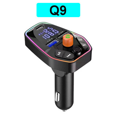 Ασύρματος πομπός Fm Dual Usb Τύπος C Pd 20w 3.1a Φορτιστής γρήγορης φόρτισης Bluetooth 5.0 Handsfree Car Kit Fm Modulator Ραδιόφωνο αυτοκινήτου
