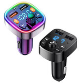 Προσαρμογέας μουσικής Bluetooth αυτοκινήτου Πομπός FM Δέκτης Κιτ αυτοκινήτου MP3 Συσκευή αναπαραγωγής ήχου Handsfree 3.1A USB Fast Charger Αξεσουάρ αυτοκινήτου